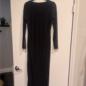 Boohoo Black Long Sleeve Dress